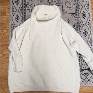 Free People Cream Turtleneck Sweater